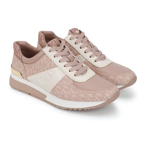 michael kors sneakers dames roze|michael kors leather trainers women.